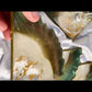 Collision - Olive Green & Golden Handmade Tray With Six Coasters