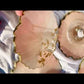 Peach and Pearl white - Handmade Resin Coasters Set Of 6