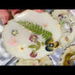 The Garden - Real Flowers Handmade Tray Set With 6 Coasters (White)