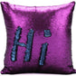 Mermaid Pillow Cover 16 X 16 Inches, Pillow Not Included (Purple/Navy)