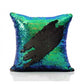Mermaid Pillow Cover 16 X 16 Inches, Pillow Not Included (Mermaid Tail Black)