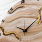 Sandy Silent Resin Clock